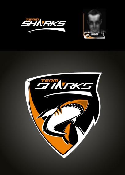Team SHARK Logo - Orange