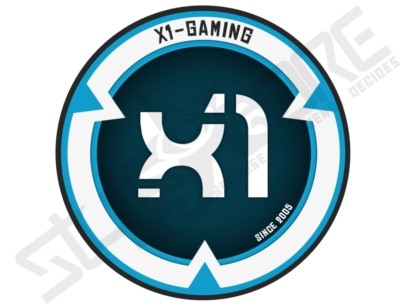 X1-GAMING blue/white Clanlogo