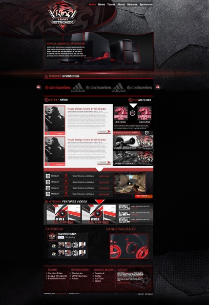 Black Red Gaming Design
